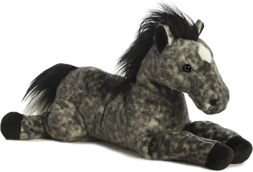 Aurora® Adorable Flopsie™ Jack™ - Animal de peluche, facilidad juguetona, compañeros atemporales, color gris, 12 pulgadas