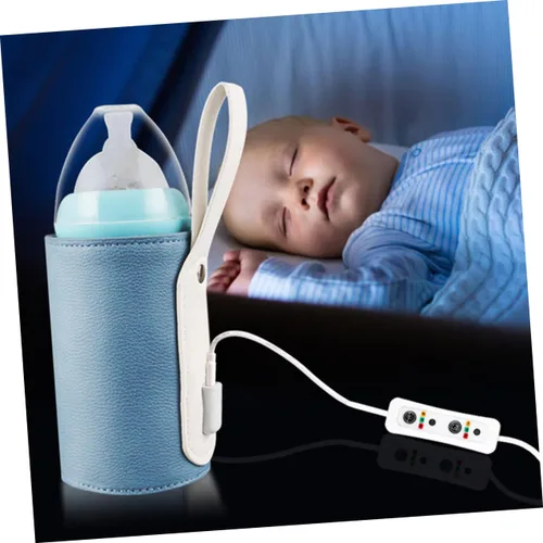 Miniatura 5 de BESPORTBLE Funda calentadora portátil para botellas de leche, control inteligente de temperatura por USB, con temporizador, apto para viajes