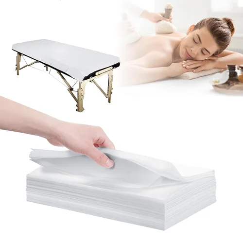 Miniatura 18 de Sábanas desechables de 31 x 71 pulgadas, gruesas, impermeables, de tela no tejida, para mesa de masaje, protector transpirable para terapia