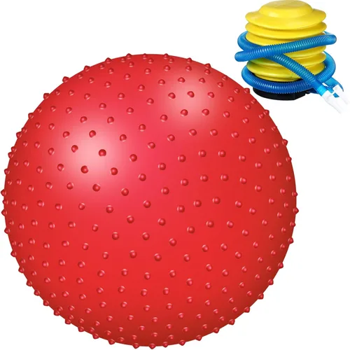 Miniatura 7 de Pelota de masaje sensorial grande con picos táctiles, bolas inflables grandes de 22 pulgadas con bomba de aire para niñas y niños, al aire libre