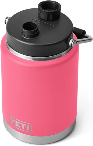Miniatura 5 de YETI Rambler Jarra de Medio Galón, Aislada al Vacío, A Prueba de Fugas, Acero Inoxidable con MagCap Rosa (Tropical Pink)
