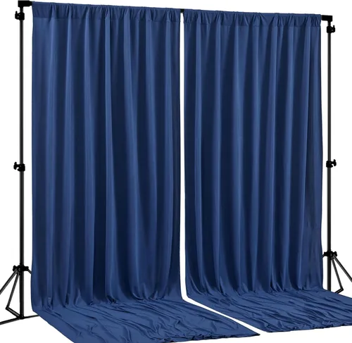 Miniatura 12 de Cortinas de Fondo Beige - Cortinas de Poliéster Sin Arrugas para Fotografía, Cortinas de Fondo para Fiestas, para Decoraciones de Baby Shower