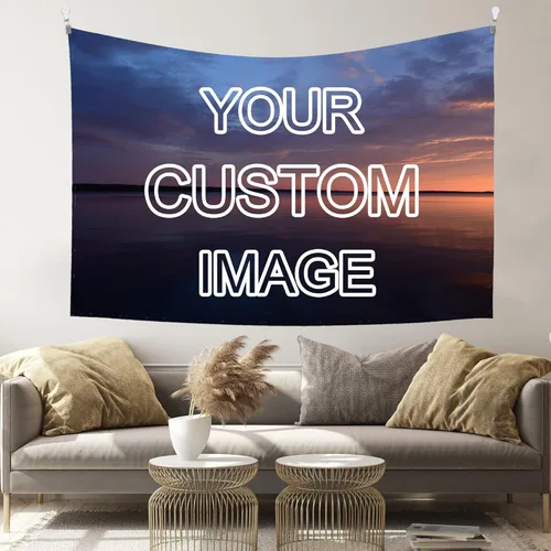 Miniatura 11 de Giabmiag Tapiz personalizado para subir imágenes personalizadas, telón de fondo para colgar en la pared, decoración de dormitorio, estética, 37 x 29