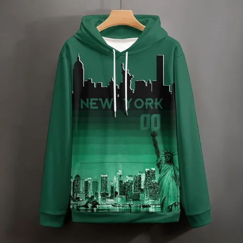 Miniatura 65 de Custom Football Hoodies City Night Skyline Personalized Sweatshirt Name Number Fan Gift Pullover for Men Women Youth