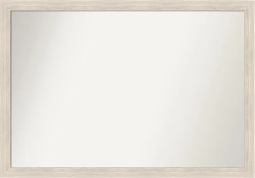 Miniatura 41 de Amanti Art Espejo de baño blanco para sobre el fregadero, 30 x 35 pulgadas, espejo de tocador rectangular estrecho de Eva de oro blanco, marco