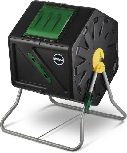 Miniatura 11 de Miracle-Gro - Contenedor de doble cámara para composta, para exteriores, 2 puertas corredizas (2 x 70 litros)