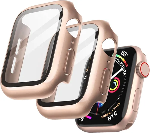 Miniatura 30 de JETech Funda con protector de pantalla para Apple Watch SE 3/2/1 (2025/2022/2020)/Series 6 5 4 de 1.575 pulgadas, cubierta protectora total, Negro