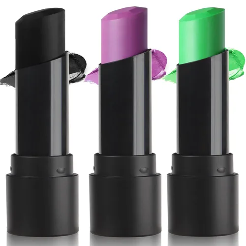 Miniatura 28 de MEICOLY Barra de maquillaje para ojos negros azul real, impermeable para béisbol, sóftbol, fútbol, lacrosse, barra de pintura corporal y facial azul