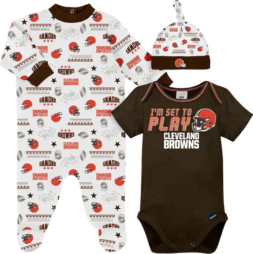 Miniatura 10 de Gerber Conjunto de regalo unisex para bebé con pies de equipo de la NFL para dormir y jugar