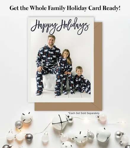Miniatura 4 de SleepytimePJs - Pijama familiar de Navidad a juego enterizo de vellón con capucha y pies
