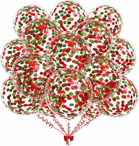 Miniatura 19 de 50 globos de confeti de papel de aluminio verde aguacate, globos de látex de 12 pulgadas con confeti verde aguacate en el interior para cumpleaños