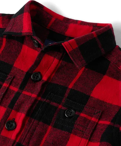 Miniatura 13 de The Children's Place - Camisa de franela a cuadros con mangas largas y botones para bebés y niños pequeños