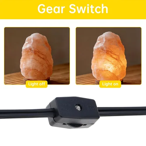 Miniatura 4 de RTNLIT Cable de repuesto para lámpara de sal, cable de luz nocturna con enchufe de bombilla E12, enchufe de interruptor giratorio para accesorios