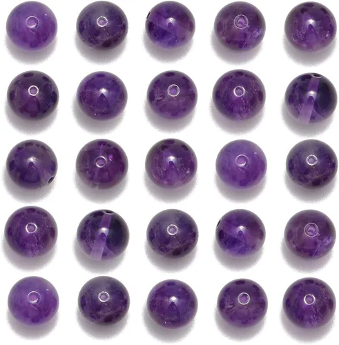 Miniatura 9 de NCB - 200 cuentas sueltas de turquesa africana de 0.15 pulgadas (4 mm) para joyería, cuentas semipreciosas naturales redondas y suaves con espaciador