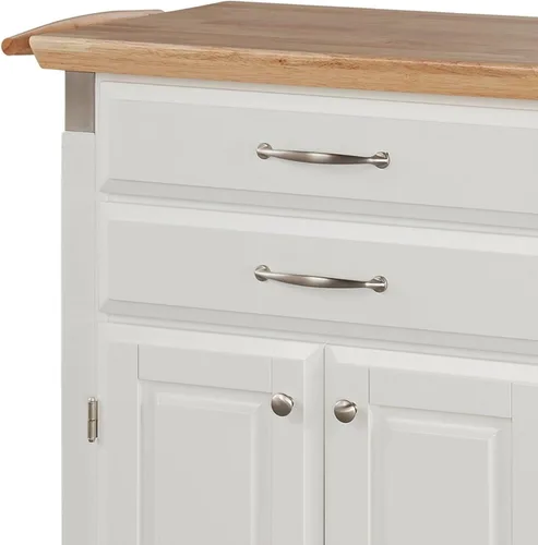 Miniatura 3 de Carrito para preparar y servir Dolly Madison, Madera Noble, Blanco Blanco hueso