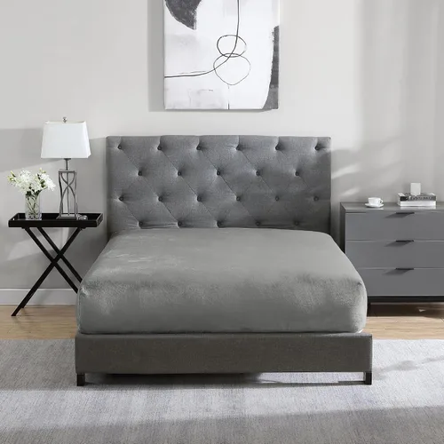 Miniatura 10 de Cathay Home Sábana Bajera de Felpa Suave Twin - Felpa Ultra Suave y Gruesa - Calidez Acogedora para Todas las Estaciones - Sábana Bajera con Negro