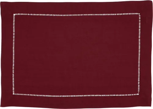 Miniatura 80 de SARO LIFESTYLE Servilleta de cóctel con borde cosido (juego de 12), negro, 6"x6