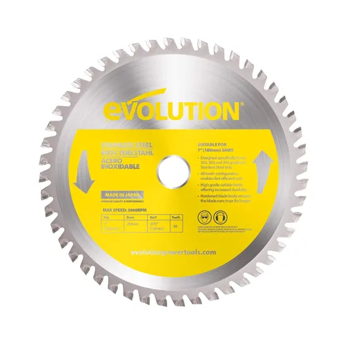 Miniatura 11 de Evolution 14BLADESS Cuchilla de acero inoxidable de 90 dientes de 14" Cuchilla de sierra TCT para Evolution S14CPS, S15CPS, S355MCS, S355CPSL