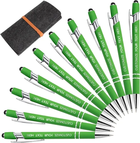 Miniatura 15 de Bolígrafos personalizados con lápiz óptico y grabado gratis, bolígrafos personalizados para negocios, graduación, aniversarios (hasta 500 unidades)
