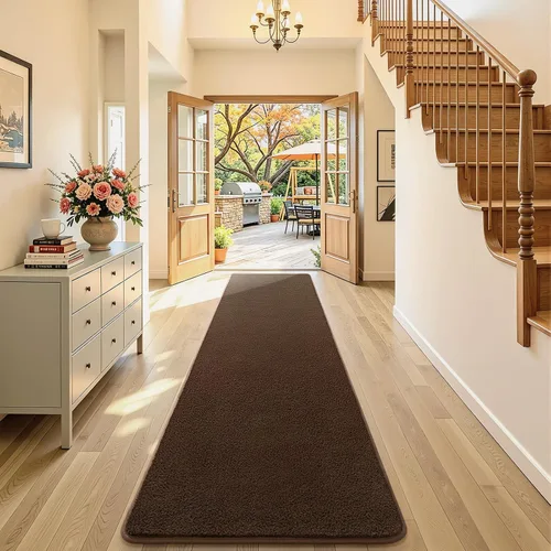 Miniatura 39 de Alfombra de pasillo lavable AROGAN de 2x8 para pasillo, alfombras largas con suave espuma viscoelástica para dormitorio, alfombras antideslizantes