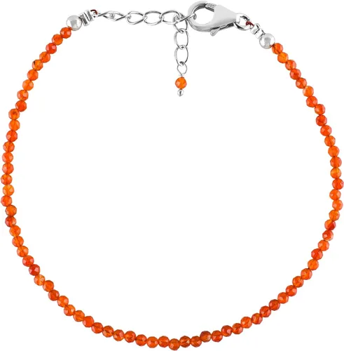 Miniatura 32 de InfinityGemsArt Natural Stone Beads Dainty Bracelet Jewelry for Women, Crystals and Gemstones Birthstone 925 Sterling Silver Chain 8 inch Gifts For