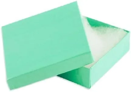 Miniatura 2 de R J Displays - Paquete de 12 cajas de regalo de papel de color huevo de petirrojo verde azulado relleno de algodón, regalo y venta al por menor, día