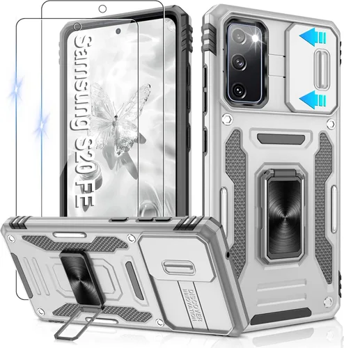 Miniatura 228 de Gritup para Samsung Galaxy S22 Funda con protectores de pantalla HD de 2 paquetes y cubierta deslizante para la cámara, protección contra caídas