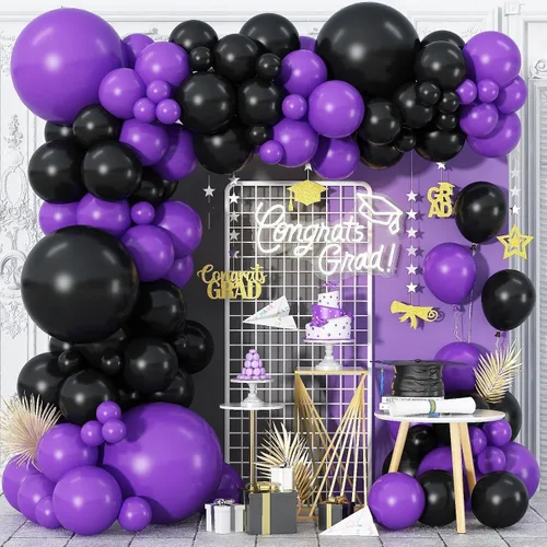 Miniatura 25 de Kit de arco de globos rosa y azul, kit de guirnalda de 100 globos azul claro rosa macarrón para revelación de género, globos de diferentes tamaños