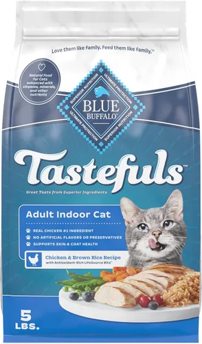Miniatura 14 de Blue Buffalo Tastefuls - Alimento seco para gatos adultos, fórmula para gatos de interior, fabricada en los Estados Unidos con ingredientes