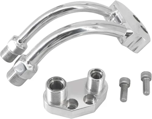 Miniatura 4 de Compresor de A/C Colector Curvo con Adaptador Compatible con Sanden SD7B10 7176 SD7 Estilo, Cromado