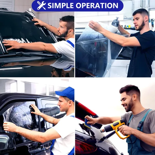 Miniatura 5 de Película tintada de ventana para automóviles, protección de privacidad, película automotriz 35% VLT de nano cerámica para parabrisas delantero