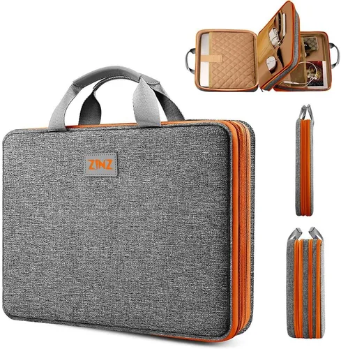 Miniatura 11 de ZINZ Funda delgada expandible para laptop 13, 13.3 y 14, compatible con MacBook Air/Pro 13-14 M1 M2 M3 M4 M5 2021-2023 Pro, 13.5 Surface Laptop 4/3