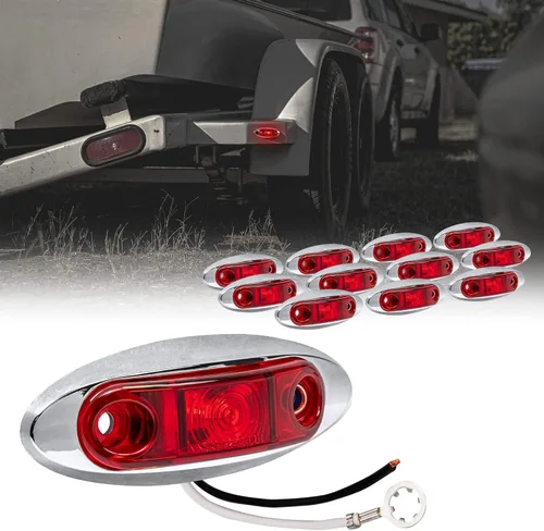 Miniatura 19 de TRUE MODS - Kit de 2 luces marcadoras LED ámbar de 2.5 pulgadas para remolque [DOT FMVSS 108] [SAE P2] [Montaje en superficie] [Impermeable IP67]