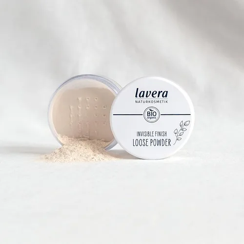 Miniatura 6 de lavera Polvo suelto con acabado invisible, polvo fijador de larga duración, establece maquillaje y proporciona un acabado mate, polvo facial