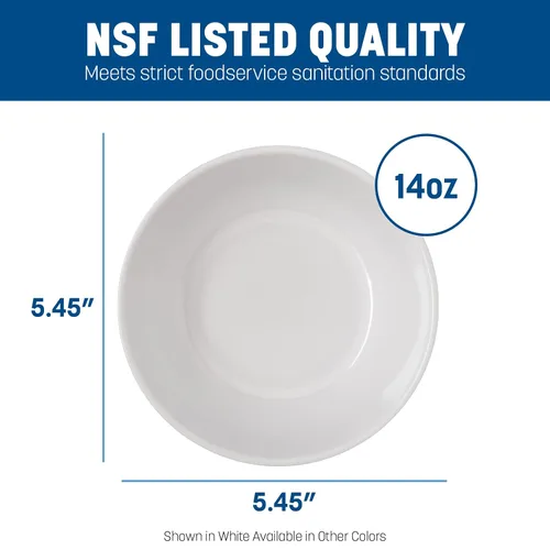 Miniatura 4 de Carlisle FoodService Products Dallas Ware - Cuenco de plástico reutilizable para bufés, hogar y restaurantes, melamina, 14 onzas, marrón tostado