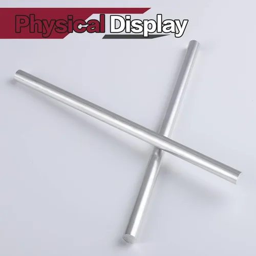 Miniatura 5 de 2 piezas de varilla redonda de aluminio de 3/5 pulgadas de largo 13 pulgadas de largo (12.992 in) de torno extruido sólido T6511