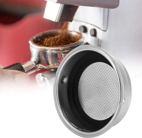 Miniatura 5 de Colador de cesta de café, cesta de filtro de acero inoxidable, cesta portafiltro de repuesto para máquinas de oficina en casa, portafiltro