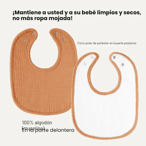 Miniatura 4 de AMAWMW Baberos de muselina unisex para niños y niñas, paquete de 6 baberos de bandana para bebé, baberos ajustables para recién nacidos para babear