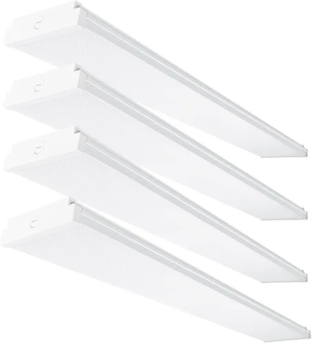 Miniatura 10 de Paquete de 4 unidades de luz envolvente LED de 4 pies con 3 selecciones de potencia/lumenes/CCT, 55W/65W/75W, 5500lm/6500lm/7500lm, 3000K4000K5000K