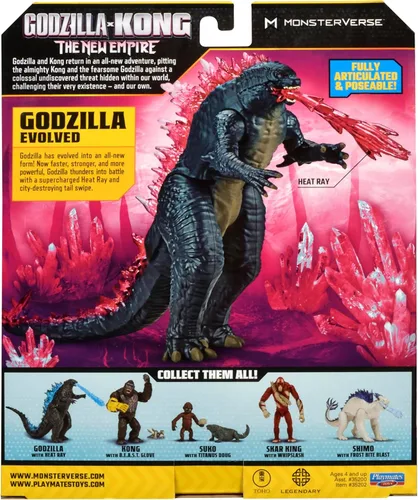 Miniatura 5 de Godzilla x Kong 6" Godzilla Evolved (con Rayo Térmico) de Playmates Toys