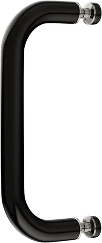 Miniatura 9 de BRIXWELL Manija tubular para puerta de ducha con acabado de cobre antiguo de montaje único, material de latón, se adapta a vidrio de 3/16 a 1/2