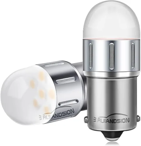 Ruiandsion 2 bombillas LED 1156 rojas BA15S 7506 1003 1141 P21W 10-60V LED luces de freno traseras para automóviles, camiones, motocicletas,