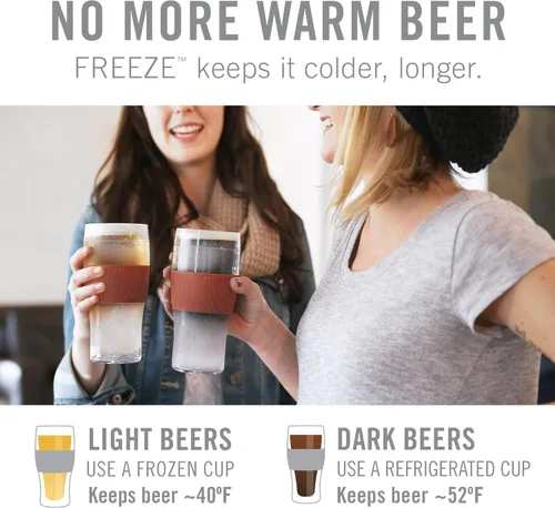 Miniatura 6 de Host Freeze, Tazas Congelables, Juego de Pintas Congelables, Cerveza Mantén Tus Bebidas Frías, Vasos Aislados de Doble Pared, Vaso Térmico para Café