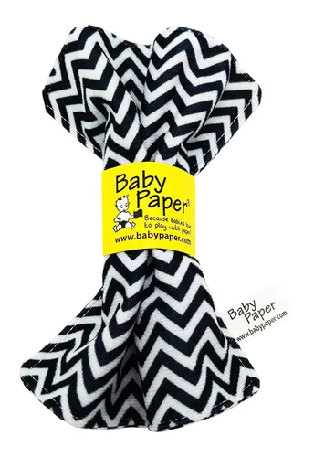 Miniatura 19 de Baby Paper, Juguete para bebé crujiente a rayas de color blanco y negro Rayas negras y blancas