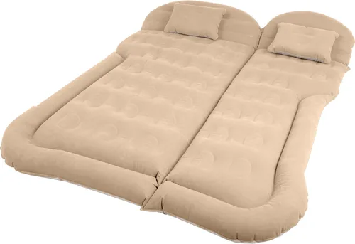 Wakeman Colchón inflable – Colchón de aire de coche para SUV o tienda de campaña con bomba de salida auxiliar y 2 almohadas inflables – Equipo de