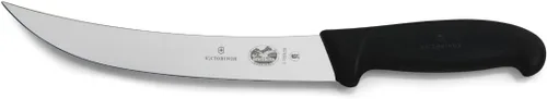 Victorinox Fibrox Cuchillo Curvo para Deshuesar de 8 Pulgadas, Negro