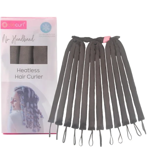 Miniatura 20 de Octocurl Rizador de pelo sin calor sin diadema, suave envoltura rizadora de pulpo para rizos nocturnos, espiral, suelto, ondas de playa, peinado sin