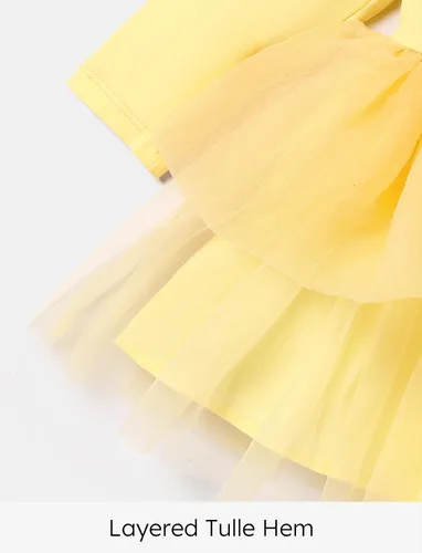 Miniatura 6 de Disney Vestido de tul de manga larga para bebé de princesa, disfraz de fiesta de cumpleaños