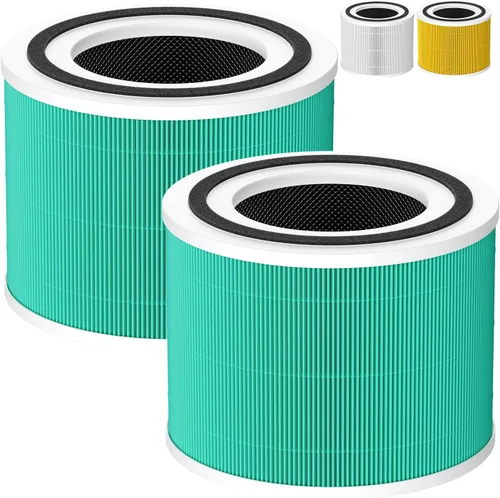 Miniatura 9 de Paquete de 2 filtros de repuesto 240 compatibles con purificador de aire Puro 240, filtro de repuesto 3 en 1 con capa de carbón activado