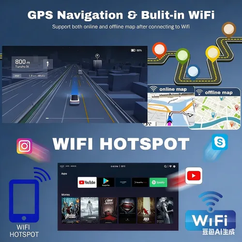 Miniatura 3 de Radio estéreo de coche Android 13 de 9.7 pulgadas para Ford F150 2009-2012, 2014 doble DIN WiFi incorporado Bluetooth GPS Navi 2011 2010 pantalla